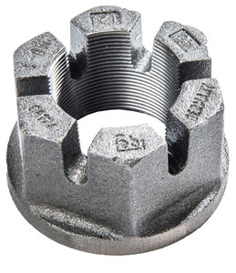 Central axis nut<br/>Purpose: Truck drive<br/>Weight: 0.65 - 1.1 kg<br/>Material: EN-GJS-500-7