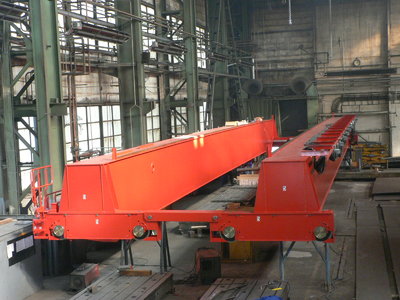 Part of bridge crane